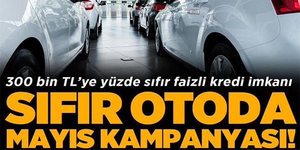 SIFIR OTODA MAYIS KAMPANYASI!