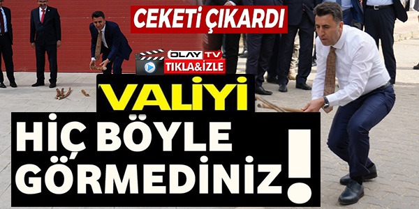 VALİYİ HİÇ BÖYLE GÖRMEDİNİZ