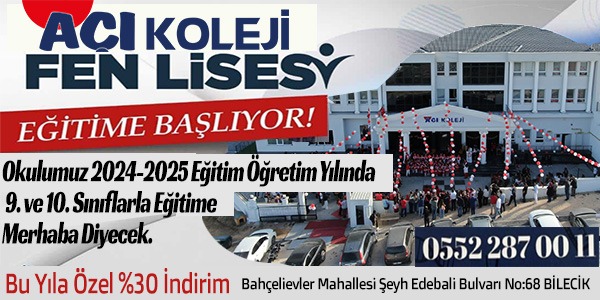 AÇI KOLEJİ FEN LİSESİ EĞİTİME BAŞLIYOR!