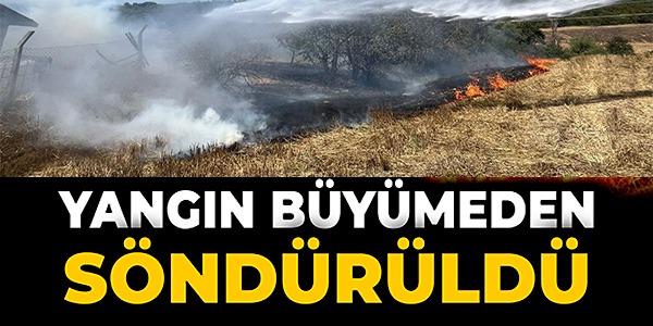 YANGIN BÜYÜMEDEN SÖNDÜRÜLDÜ