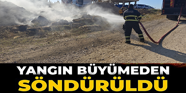 YANGIN BÜYÜMEDEN SÖNDÜRÜLDÜ