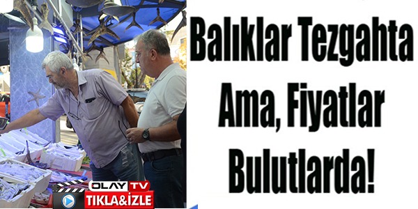 BALIKLAR TEZGAHTA AMA FİYATLAR BULUTLARDA