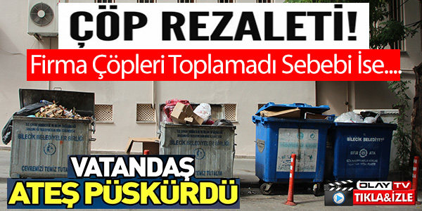 BİLECİK'TE TOPLANMAYAN ÇÖPLER VATANDAŞLARI ÇİLEDEN ÇIKARDI