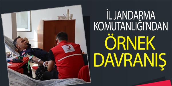 İL JANDARMA KOMUTANLIĞI'NDAN ÖRNEK DAVRANIŞ