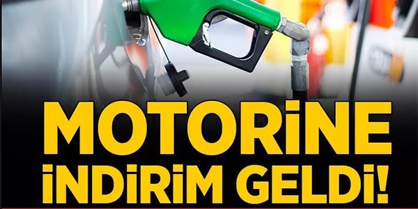 MOTORİNE İNDİRİM GELDİ 