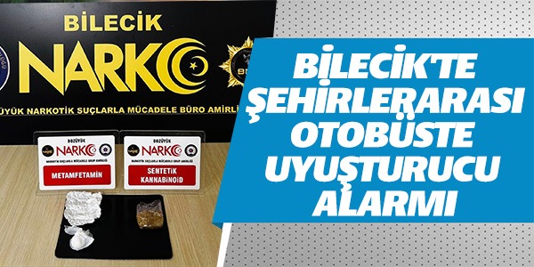 ŞEHİRLERARASI OTOBÜSTE UYUŞTURUCU ALARMI