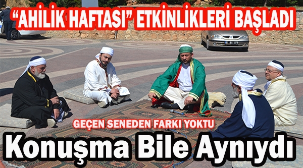 AHİLİK HAFTASI ETKİNLİKLERİ BAŞLADI