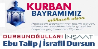 KURBAN BAYRAMINIZ KUTLU OLSUN