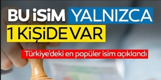 BU İSİM YALNIZCA BİR KİŞİDE VAR