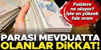 PARASI MEVDUATTA OLANLAR DİKKAT!