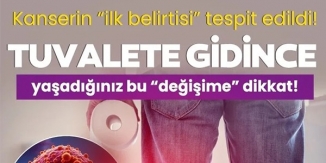 KANSERİN İLK BELİRTİSİ TESPİT EDİLDİ