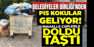 MAHALLE ÇÖPLERLE DOLDU TAŞTI