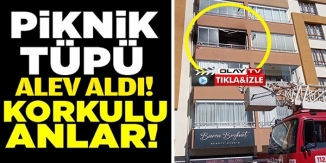 PİKNİK TÜPÜ ALEV ALDI!