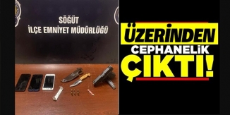 ÜZERİNDEN CEPHANELİK ÇIKTI