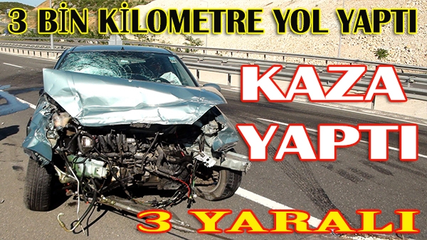 TRAFİK KAZASI 3 YARALI